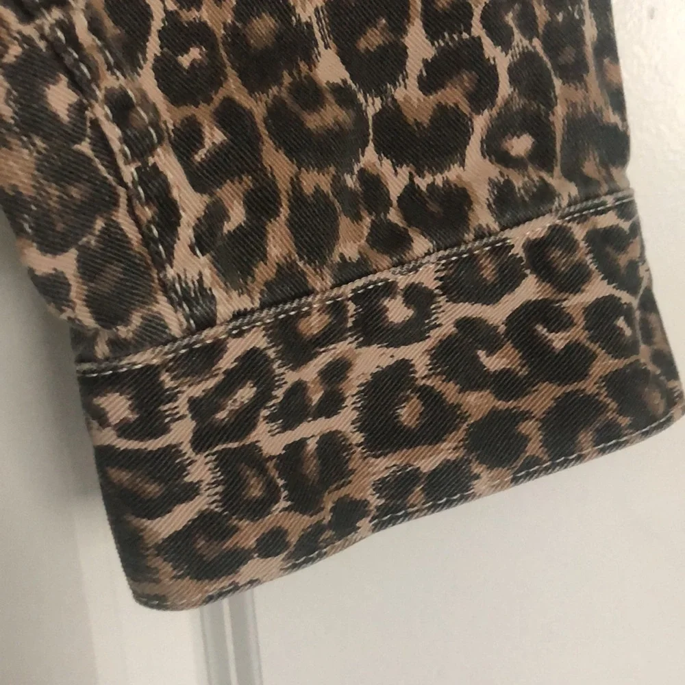 Free People Leopard Print Cropped Jacket - Women's Brown Animal Print Jacket
